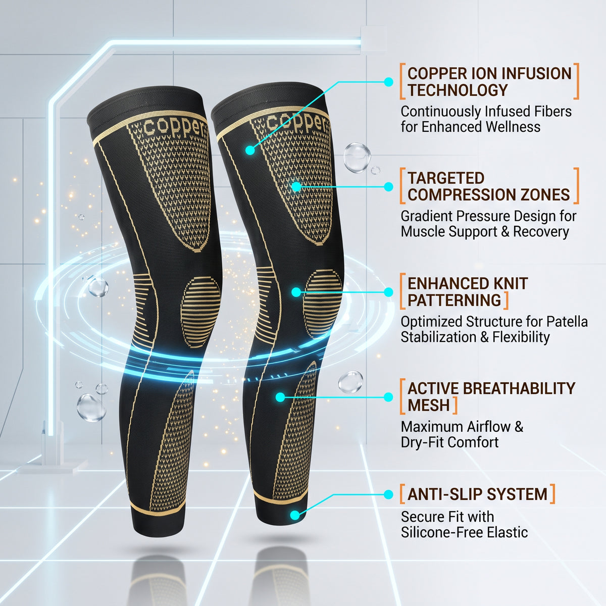 💕Buy 1 Get 1 Free🎁 🦿 Advanced Compression Socks for Leg Support and Comfort