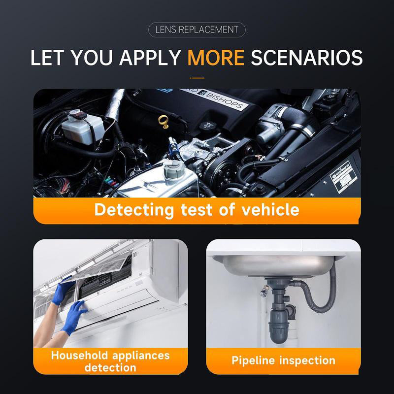 🔥HD Portable Endoscope｜No Disassembly to Check Car Engine Internal Condition