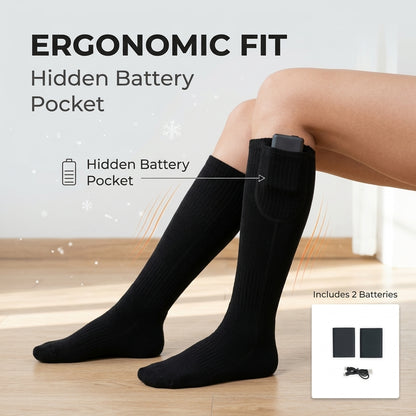 🥶🧦USB-rechargeable heated Modal cotton socks for winter