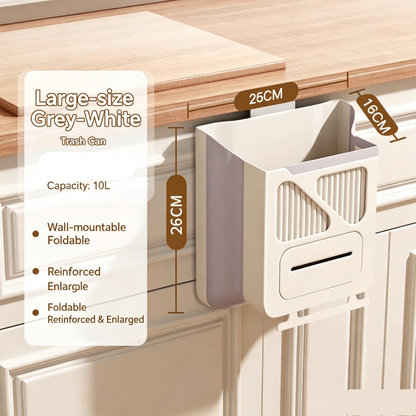 🎉Best Seller! Foldable Hanging Kitchen Trash Can