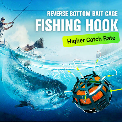 🎣 Catch More Fish, Avoid Snags – Reverse Bottom Bait Cage Fishing Rig