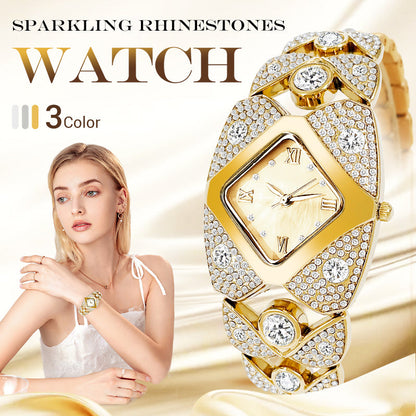 ⏳50% OFF Vintage Rhinestone Inlaid Quartz Watch