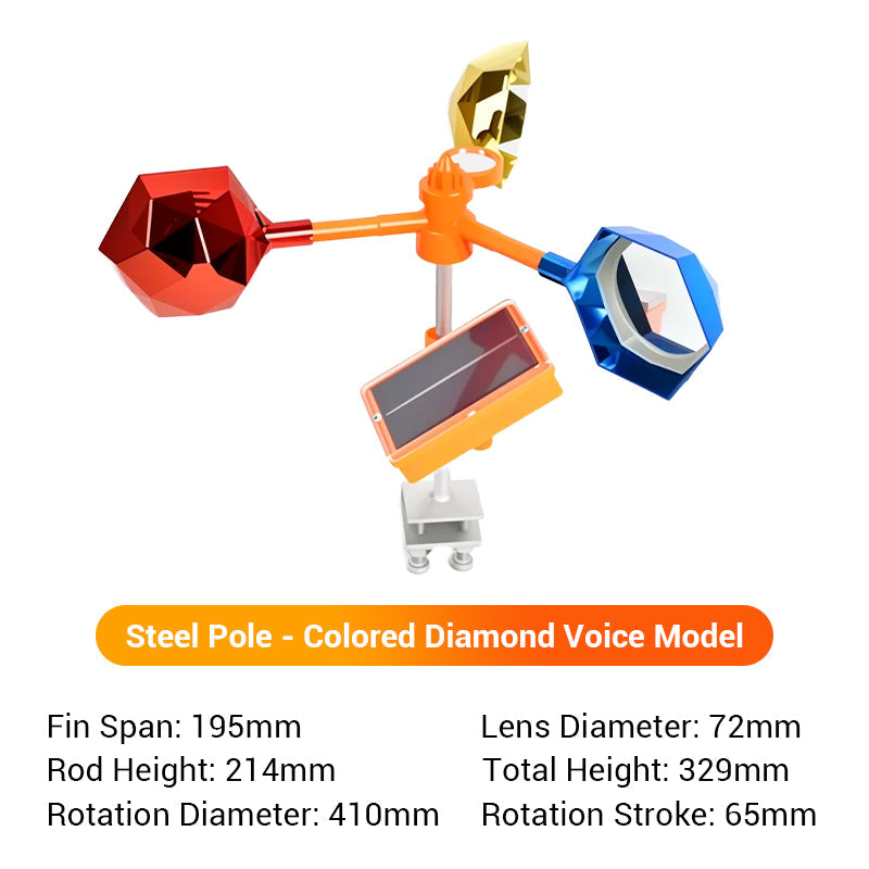 🐦‍⬛Solar-powered outdoor flashing bird deterrent