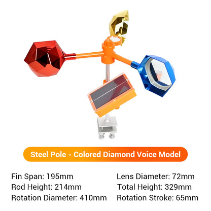🐦‍⬛Solar-powered outdoor flashing bird deterrent