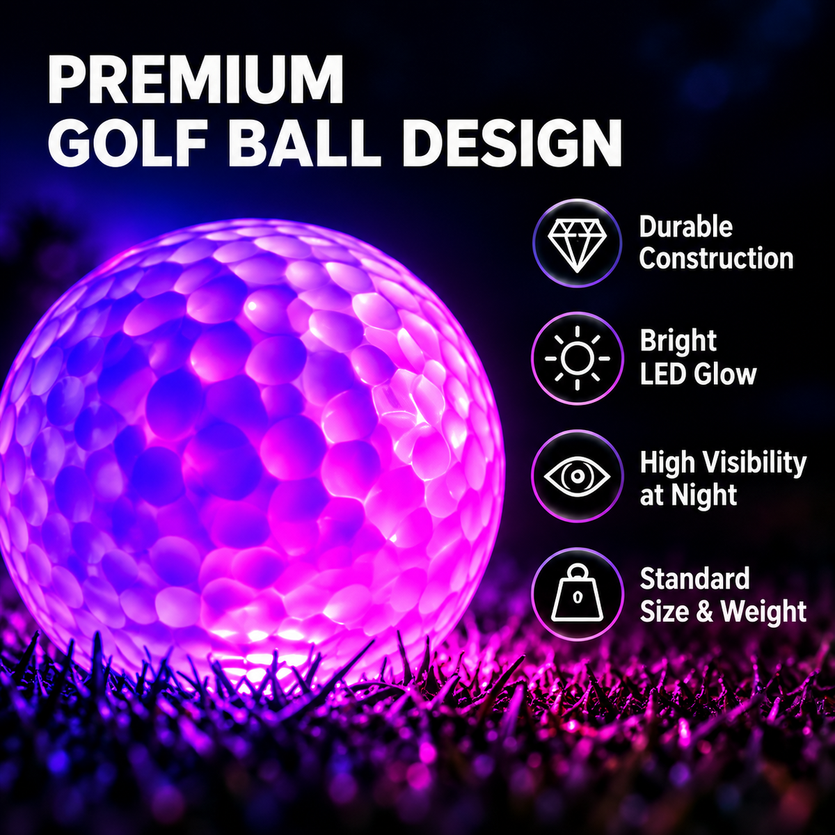 ⏰Last Day 50% OFF-🏌️6-Pack Glow Golf Balls