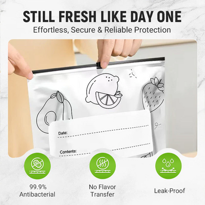 🍲Buy 1 Get 1 Free🥗100 Pieces Reusable Aluminum Foil Storage Bags Keep Food Fresh Protected And Ready To Use