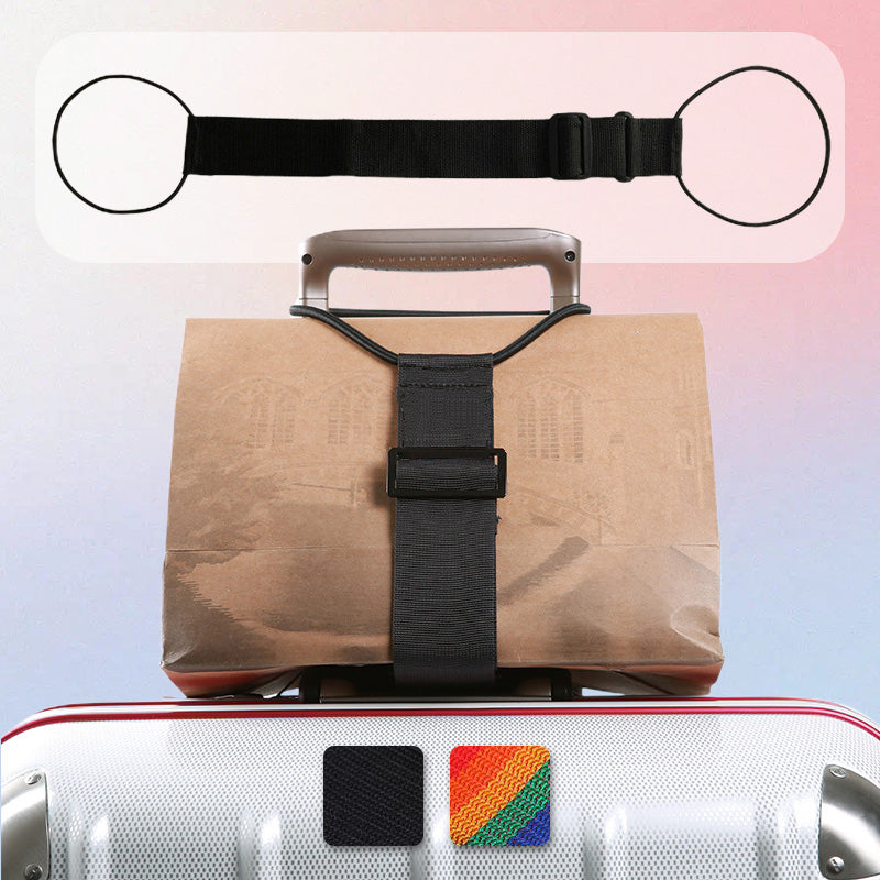Elastic Luggage Strap – Your Hands Free While Traveling👜Attach your bag to your suitcase and walk effortlessly through the airport