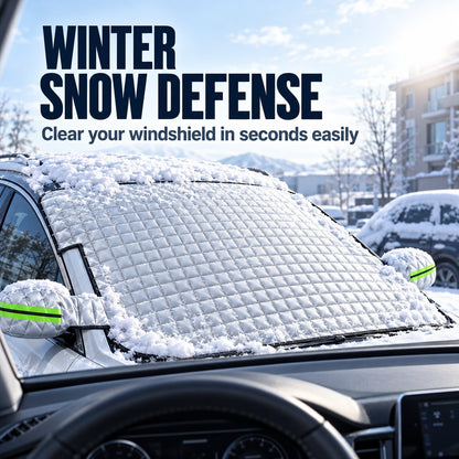🔥Half Price Today - Universal Car Windshield Cover – Frost Protection in Winter, Sun Protection in Summer