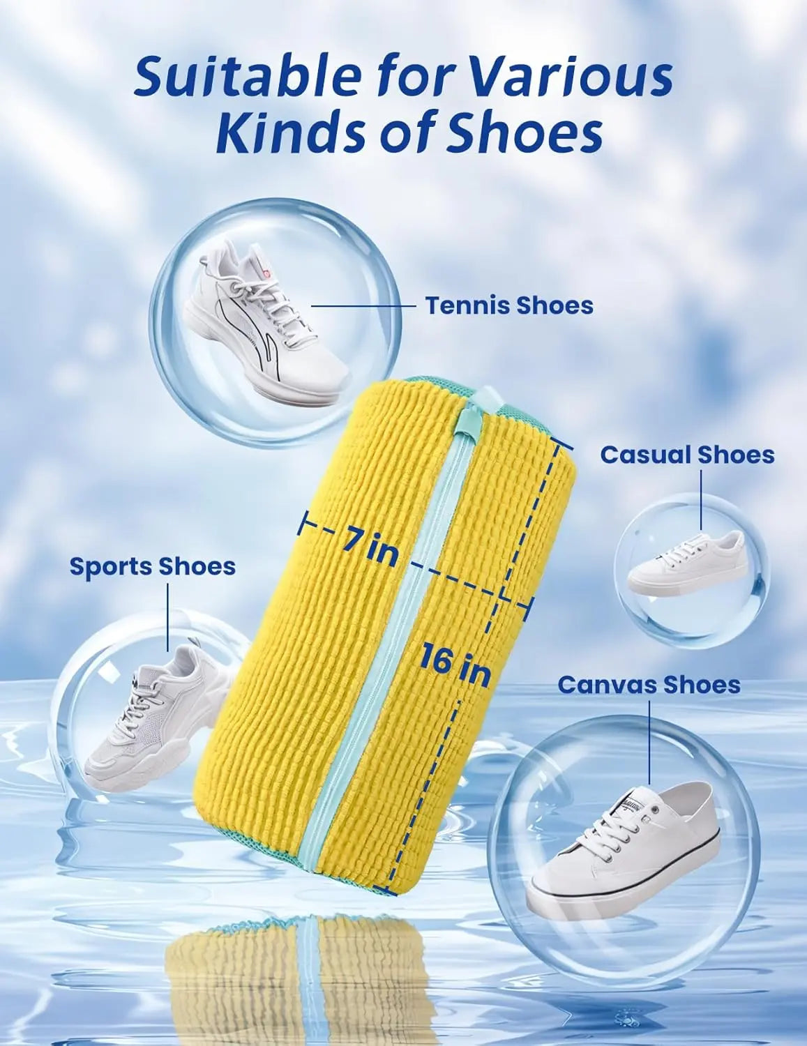 💖Buy 1 Get 1 Free✨Laundry Shoe Washing Bag for Washing Machine