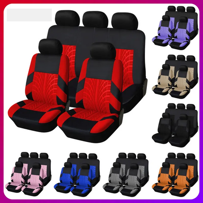 Universal car seat covers for 5-seater vehicles
