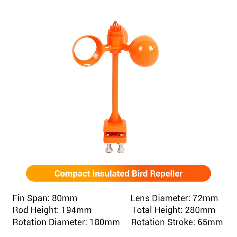 🐦‍⬛Solar-powered outdoor flashing bird deterrent