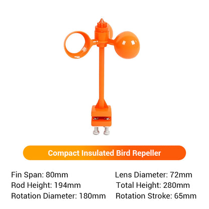 🐦‍⬛Solar-powered outdoor flashing bird deterrent