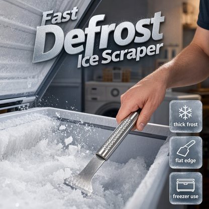 🔥Buy 2 Get 3 Free🔥Stainless Steel Freezer Ice Scraper Tool