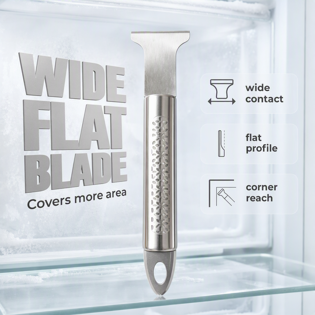🔥Buy 2 Get 3 Free🔥Stainless Steel Freezer Ice Scraper Tool