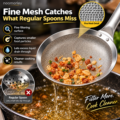 🎁 Buy One, Get One Free 🍳 Thickened Food-Grade Stainless Steel Fine-Mesh Strainer