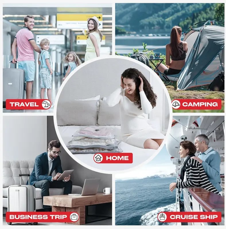 🕒 Limited time offer! 50% OFF⏳✨ X7 Cordless Travel Vacuum Bag