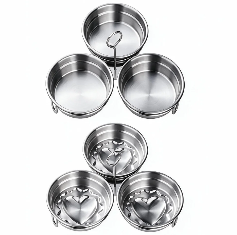 🎉  Over 14,000 Sold! 🍳 3-in-1 Stainless Steel Egg Poacher