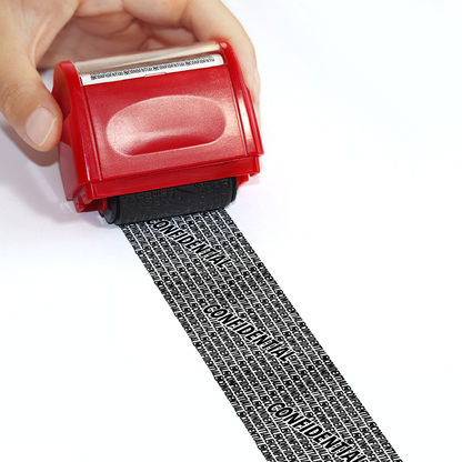 ✨Buy one get one free，Privacy Confidential Roller Stamp – Blur Sensitive Info on Shipping Labels, Prevent Identity Theft