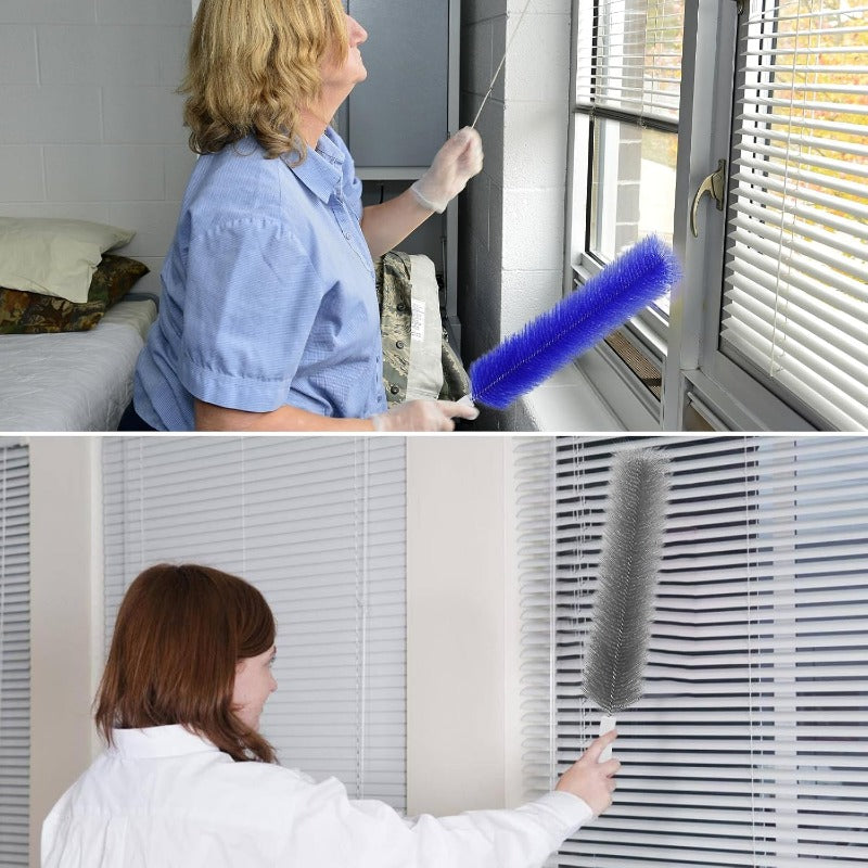 🌀 Flexible Microfiber Fan Duster | Reusable Vent & Blind Cleaning Brush