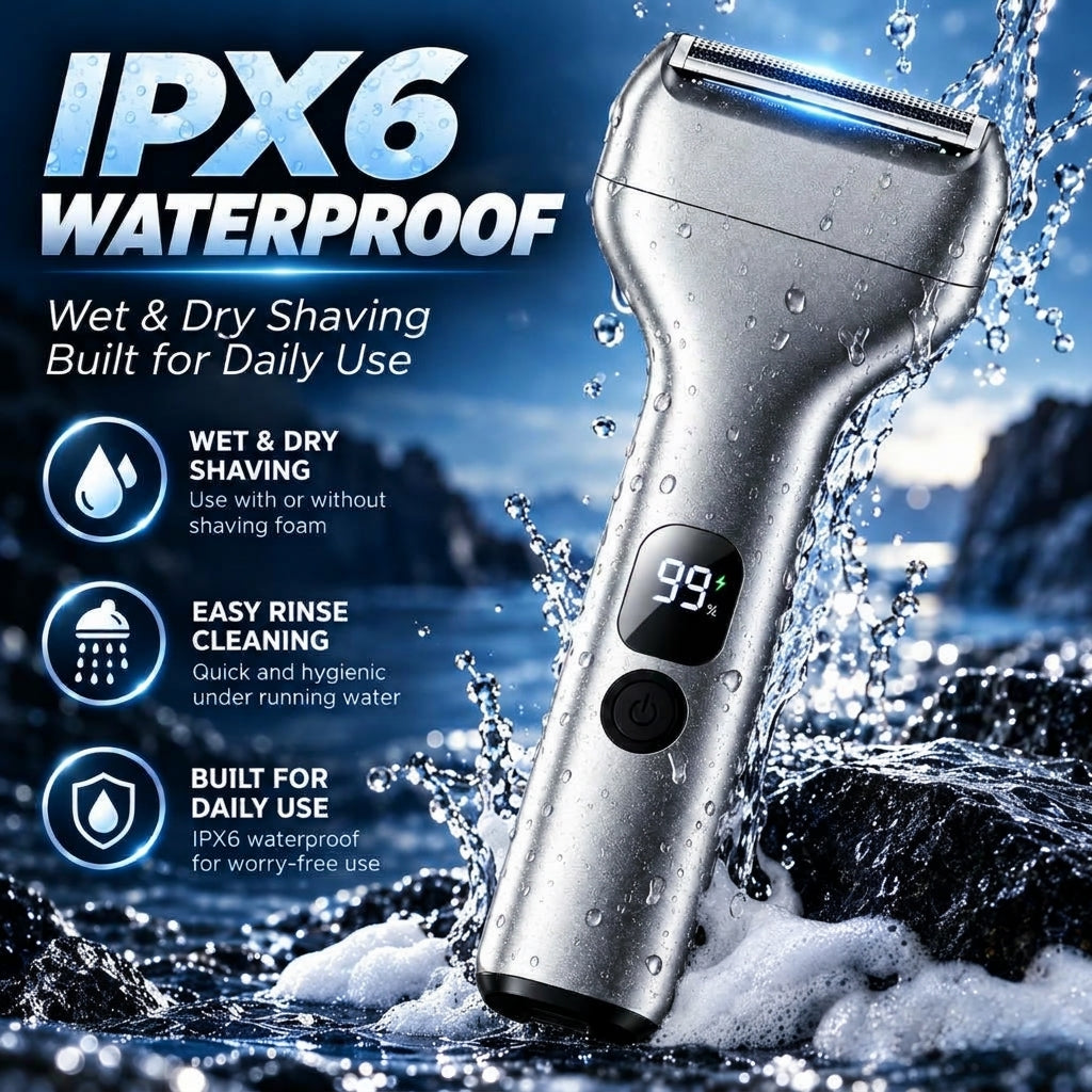 🪒 First 20 customers enjoy 50% off! 🔥 Rechargeable reciprocating electric shaver for men