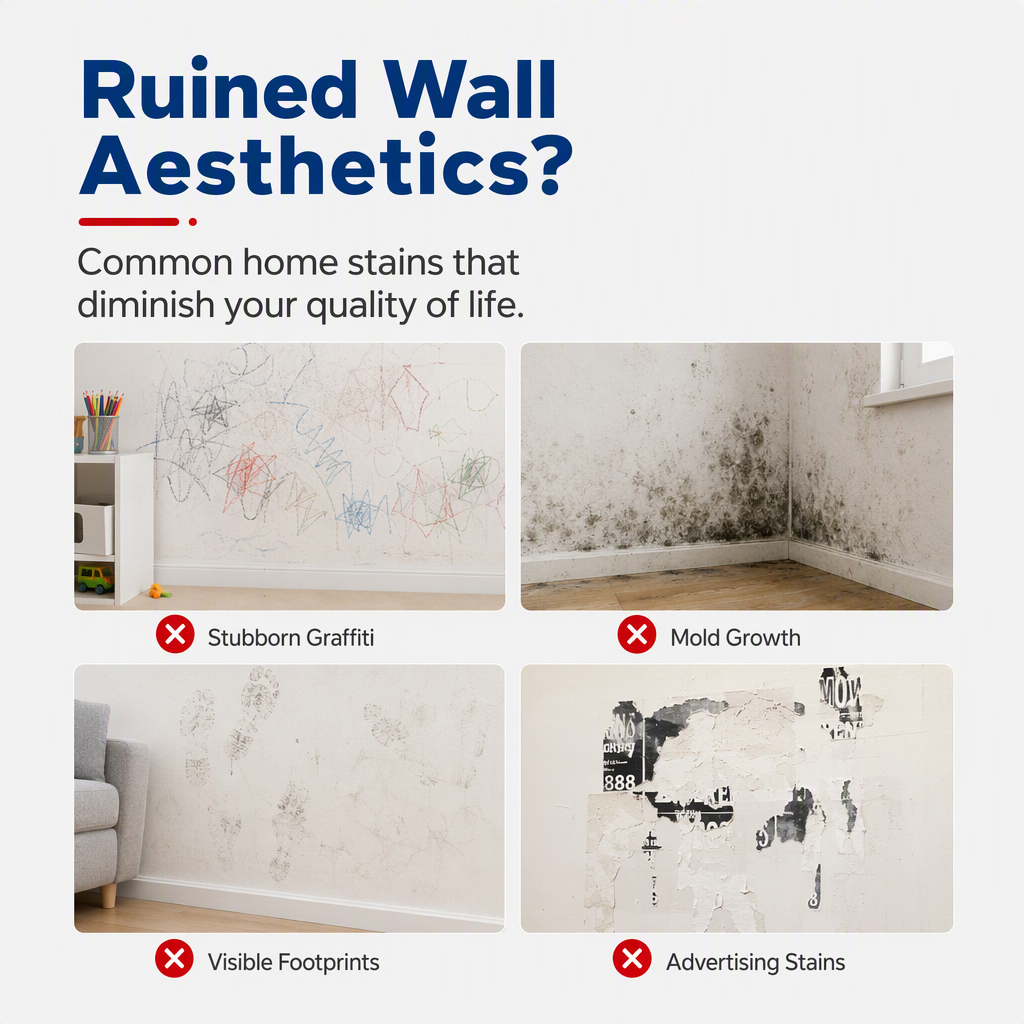 No Expensive Renovation ✨Wall Mending Cream Fix Stains Instantly
