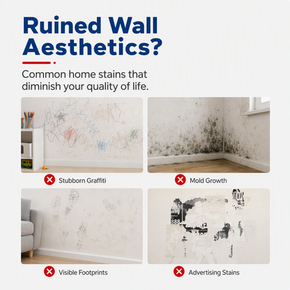 No Expensive Renovation ✨Wall Mending Cream Fix Stains Instantly