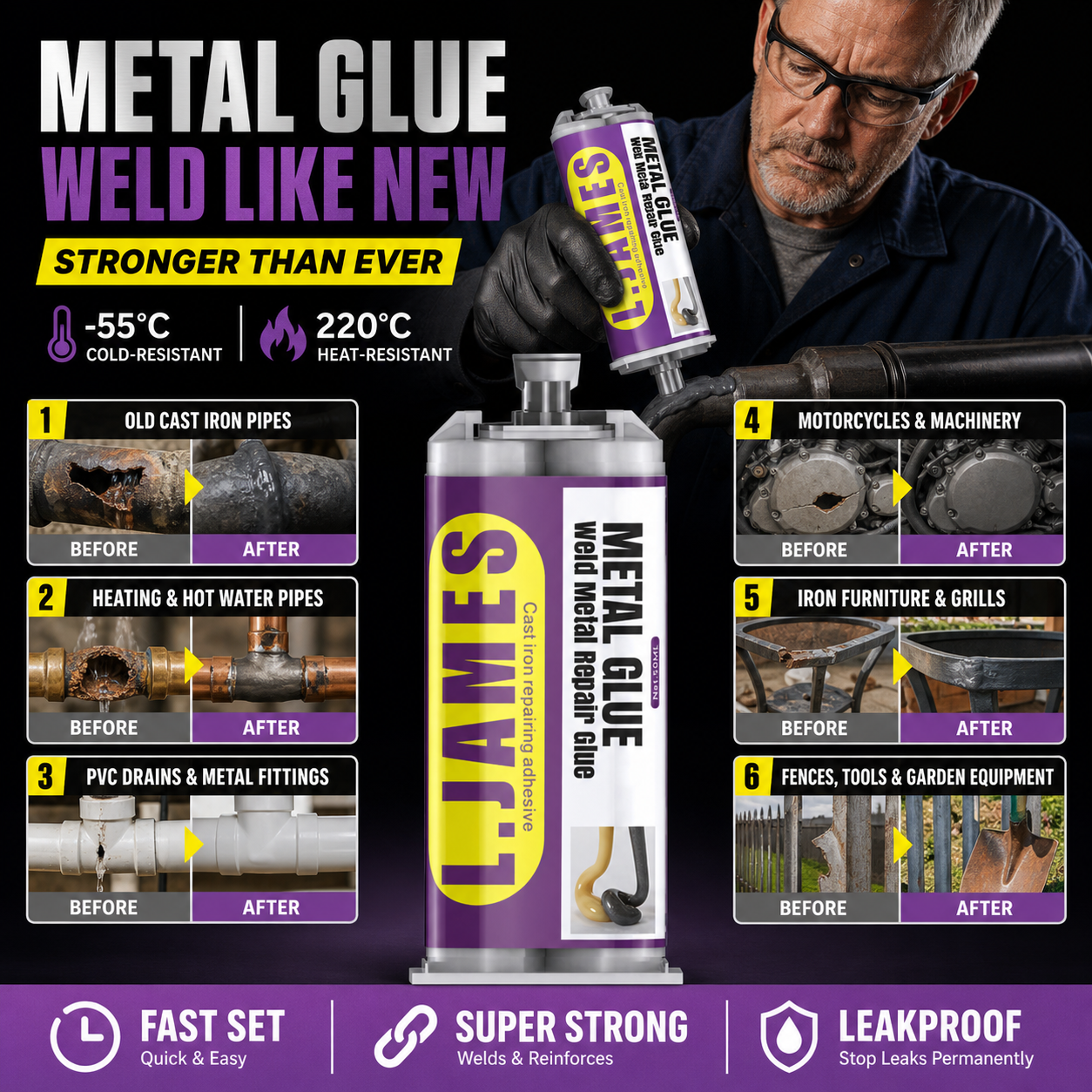 🔥Hot Sale 50% OFF🔥 Metal Weld Repair Glue