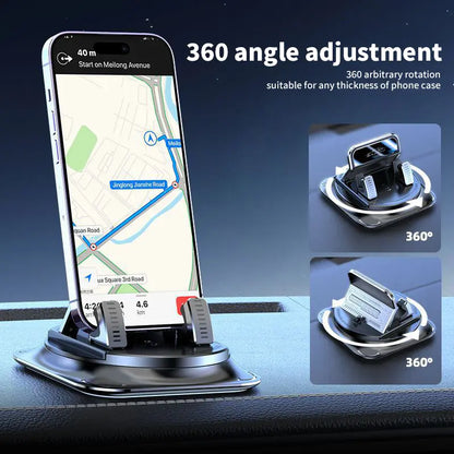 🚗360° Rotatable Car Phone Mount – Secure Grip for Safe Driving