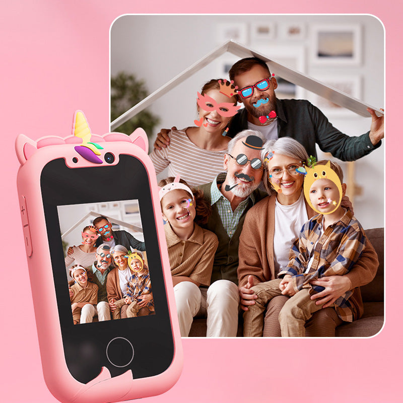 🔥 2026 New Kids Smart Toy Phone with Dual Cameras Touch Screen, Educational Learning Cell Phone Mini Digital Camera, Early Learning Interactive Toy for Toddlers Children