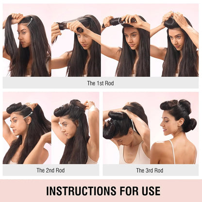 🔥 Heatless Hair Curling Rod, Overnight No-Heat Curls Tool, Get Perfect Natural Wavy Hair While Sleeping No Heat Damage Hair Styling Roller