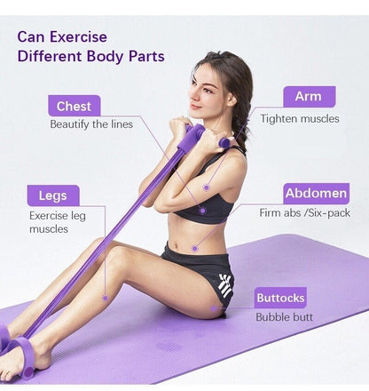 🔥 50% OFF + BUY 1 GET 1 FREE！Fitness Resistance Bands-6 Tube Pedal Ankle Puller