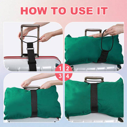 Elastic Luggage Strap – Your Hands Free While Traveling👜Attach your bag to your suitcase and walk effortlessly through the airport