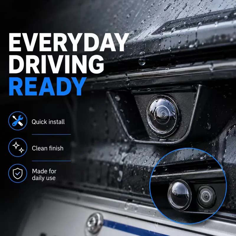 💥50% OFF 🚗2 Pcs Mirror Shape 360 Panoramic Rearview Car Camera Lens Cover 🚗