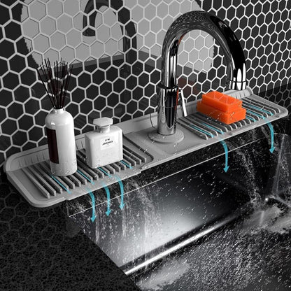 🔥 Limited-Time 50% Off 💧 Silicone Sink Faucet Draining Mat