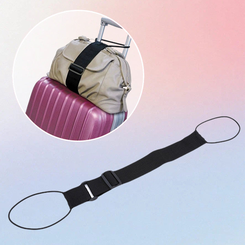 Elastic Luggage Strap – Your Hands Free While Traveling👜Attach your bag to your suitcase and walk effortlessly through the airport