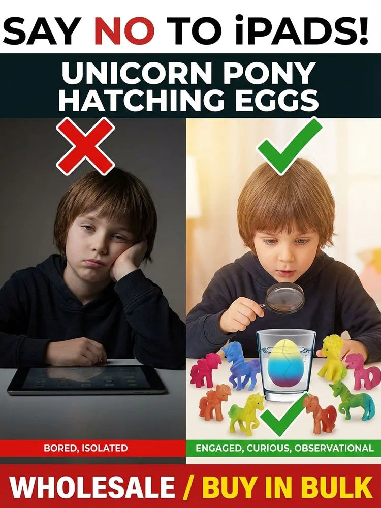 Rainbow Hatching Unicorn Egg The Viral Gift of 2026: Hatchable "Magic" Eggs That Turn Waiting into a Fun STEM Adventure 🥚🌈  100% Kid-Safe & Non-Toxic: Watch Your Unicorn Babies Grow Day by Day in Your Own Fairy Tale 🛡️🧚‍♀️