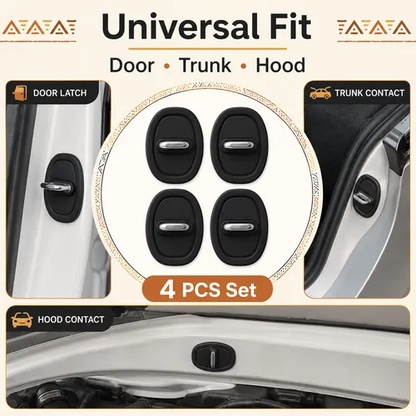 4PCS Car Door Latch Buffer Pads 🚗 Anti-Collision Door Protection Covers