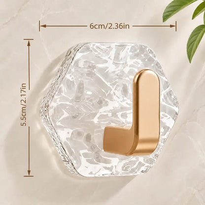 🔥Limited-Time Offer🔥Heavy-Duty Plastic Self-Adhesive Hexagonal Ripple Hooks