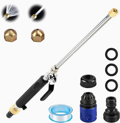 Turn Your Garden Hose into a Pressure Washer! Patented Booster Tech for Cars, Patios, and Lawns 🚗✨Stress-Free Cleaning: Anti-Backflow Valve & Adjustable Sprayer – Blast Away Grime in Seconds 🌊