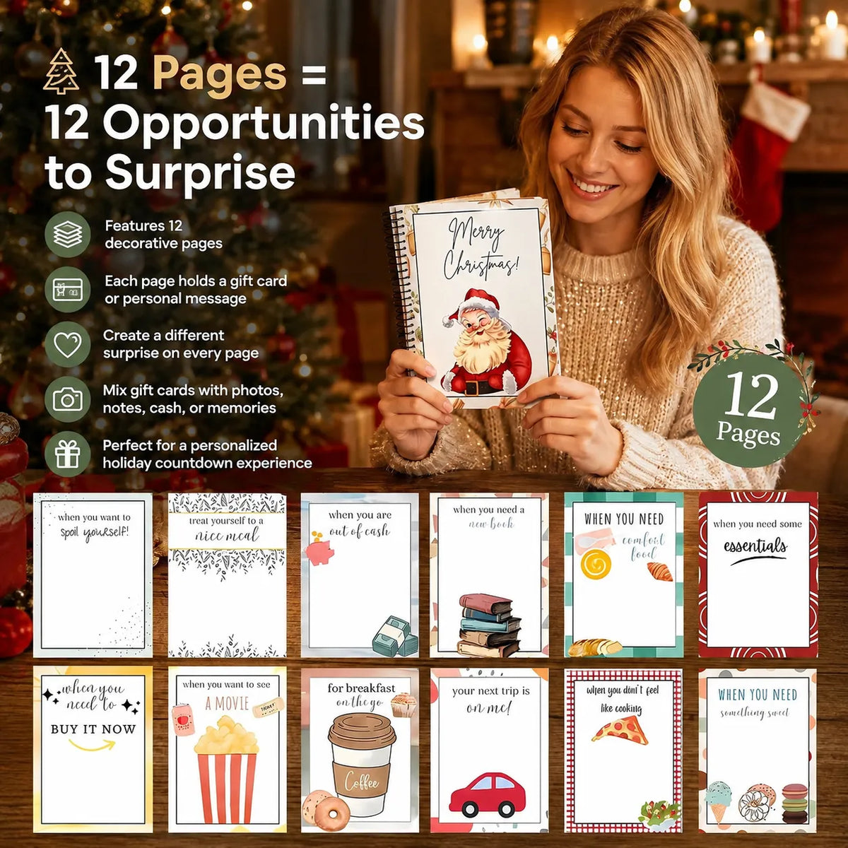 🎁 Buy One, Get One Free! – Get Ready for Christmas! 🎅 Christmas Gift Card Holder – A Perfect Christmas Gift for Family; Great for Holidays and Parties.