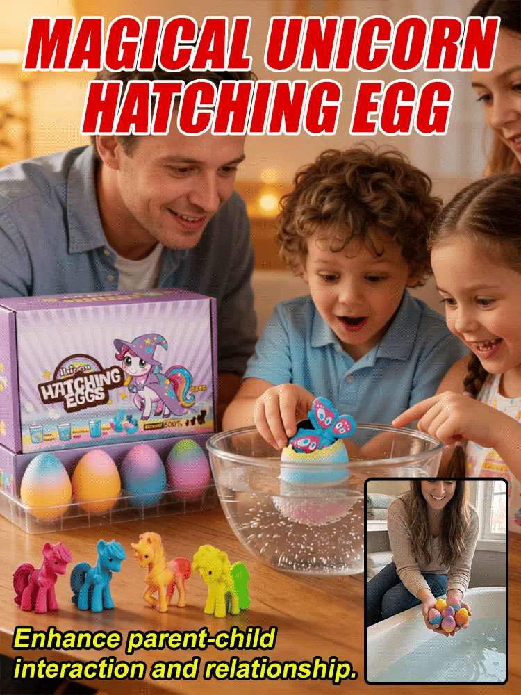 Rainbow Hatching Unicorn Egg The Viral Gift of 2026: Hatchable "Magic" Eggs That Turn Waiting into a Fun STEM Adventure 🥚🌈  100% Kid-Safe & Non-Toxic: Watch Your Unicorn Babies Grow Day by Day in Your Own Fairy Tale 🛡️🧚‍♀️