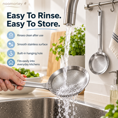 🎁 Buy One, Get One Free 🍳 Thickened Food-Grade Stainless Steel Fine-Mesh Strainer