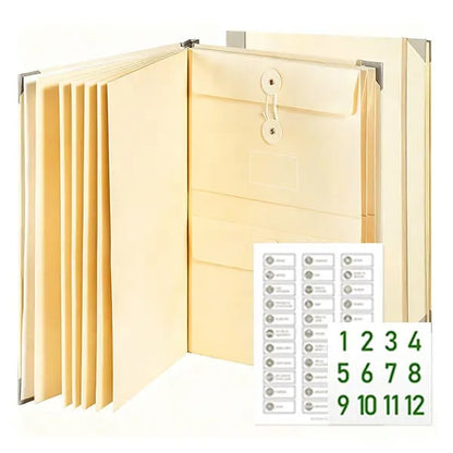 ✨Accordion File Organizer｜Store Passports, Birth Certificates & Important Papers