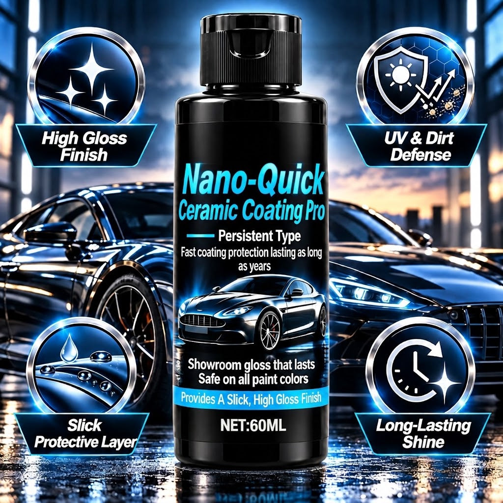 🔥Buy 1, Get 1 Free 🔥Nano-ceramic coating spray, available in 60ml and 180ml bottles🛡️💎