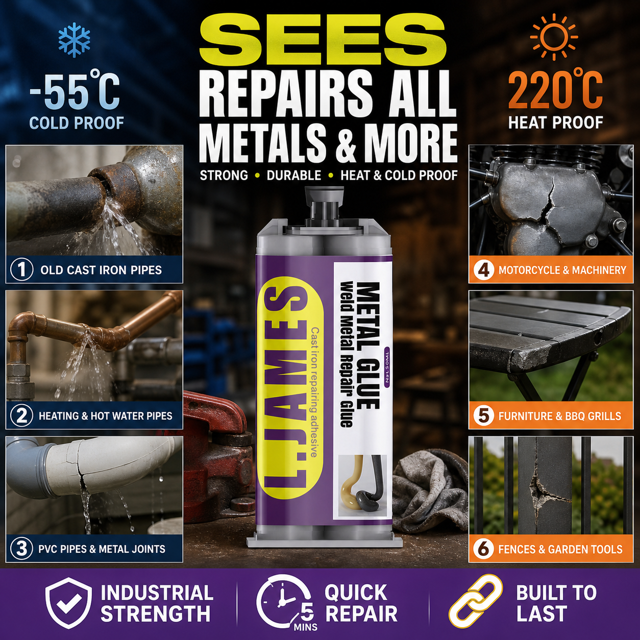 🔥Hot Sale 50% OFF🔥 Metal Weld Repair Glue