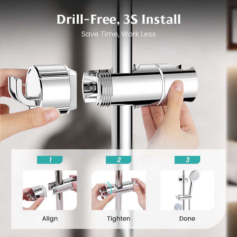 🚿💥50% OFF Today – No-Drill Adjustable Shower Head Holder That Never Slips