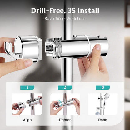 🚿💥50% OFF Today – No-Drill Adjustable Shower Head Holder That Never Slips