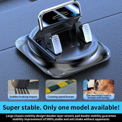 🚗360° Rotatable Car Phone Mount – Secure Grip for Safe Driving