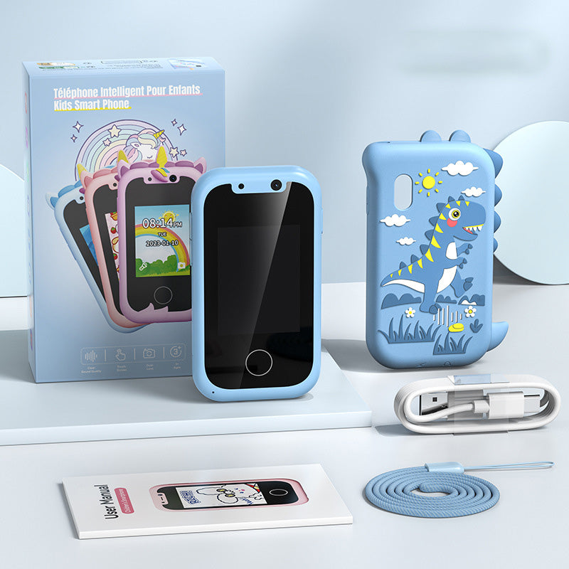 🔥 2026 New Kids Smart Toy Phone with Dual Cameras Touch Screen, Educational Learning Cell Phone Mini Digital Camera, Early Learning Interactive Toy for Toddlers Children