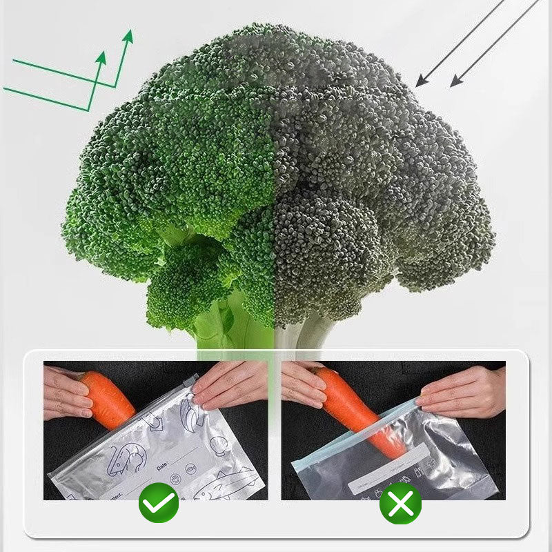 🍲Buy 1 Get 1 Free🥗100 Pieces Reusable Aluminum Foil Storage Bags Keep Food Fresh Protected And Ready To Use